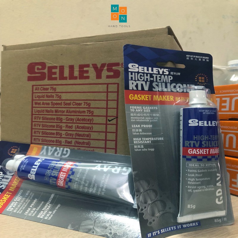 Keo silicone làm gioăng máy chịu nhiệt độ cao Selleys RTV Silicone 85g