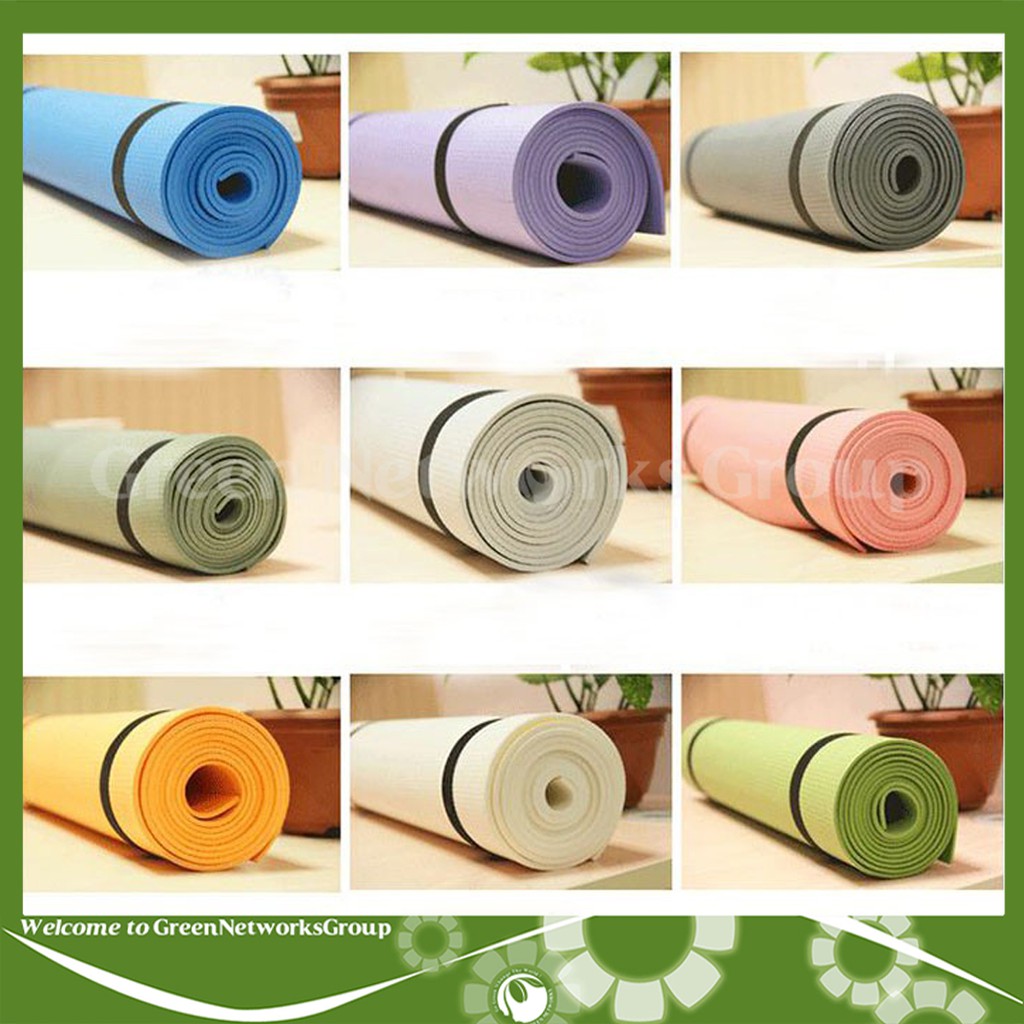 Combo dụng cụ tập bụng hút chân không và thảm Yoga 4mm tặng kèm túi đựng thảm ( Màu Ngẫu Nhiên ) Greennetworks