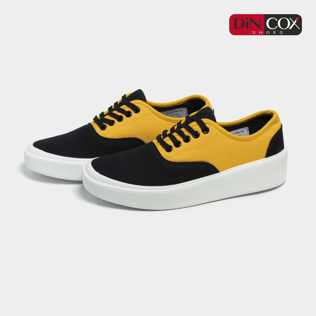 Giày Sneaker Nam/Nữ Dincox D23 Black/Yellow