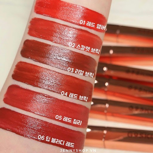 Son Kem Lì, Siêu Mịn Mượt G9 Skin First V-Fit Velvet Tint