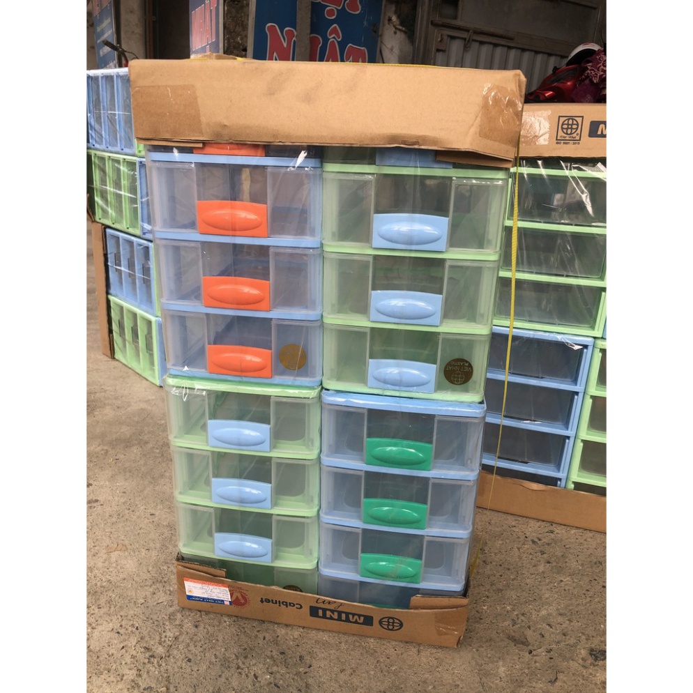 Tủ nhựa ngăn kéo nhiều tầng, tủ nhựa mini đựng đồ nhỏ gọn Việt Nhật 3685