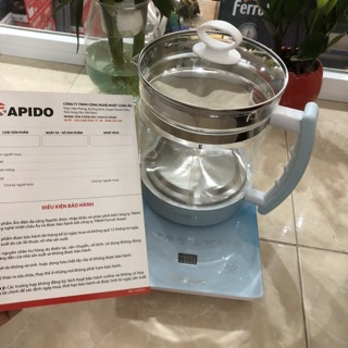 Ấm điện đa năng Rapido 1.8Lít (Đun nước, Pha trà, Lẩu, Sữa chua, Pha sữa, Thuốc Bắc,...)