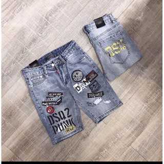 Quần short jean nam thêu nhiều mẫu cao cấp