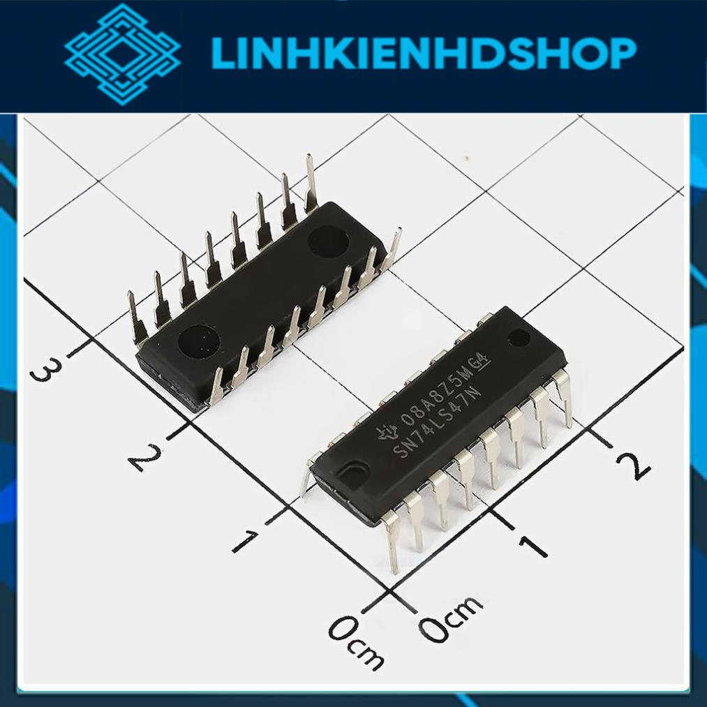 74LS47 DIP16 Chân Cắm