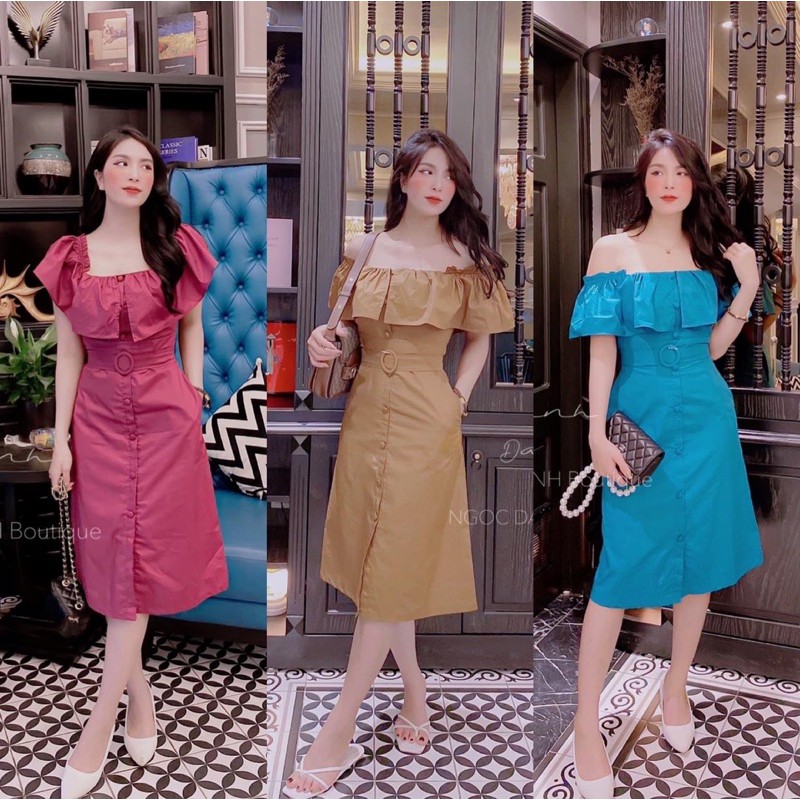 VÁY BÈO VAI CÚC BỌC ĐAI EO | BigBuy360 - bigbuy360.vn