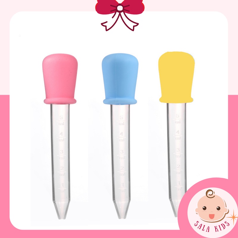 Ống Hút Sữa, Bón Thuốc Đầu Bóp Silicon Mềm Cho Bé SALA KIDS