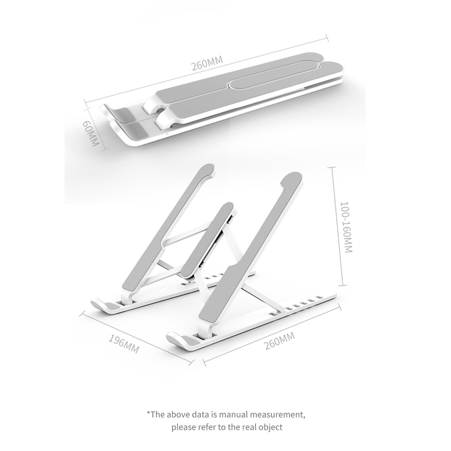 Giá đỡ laptop 11 13 15 17 Notebook  Pro Air Pad bằng hợp kim nhôm chống trượt có thể điều chỉnh