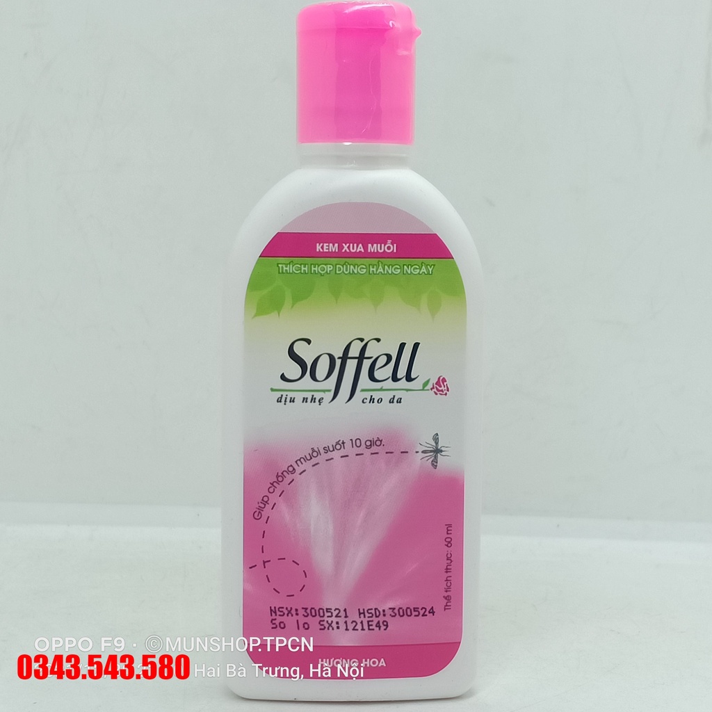 Kem chống muỗi Soffell chai 60ml - Chống muỗi hiệu quả