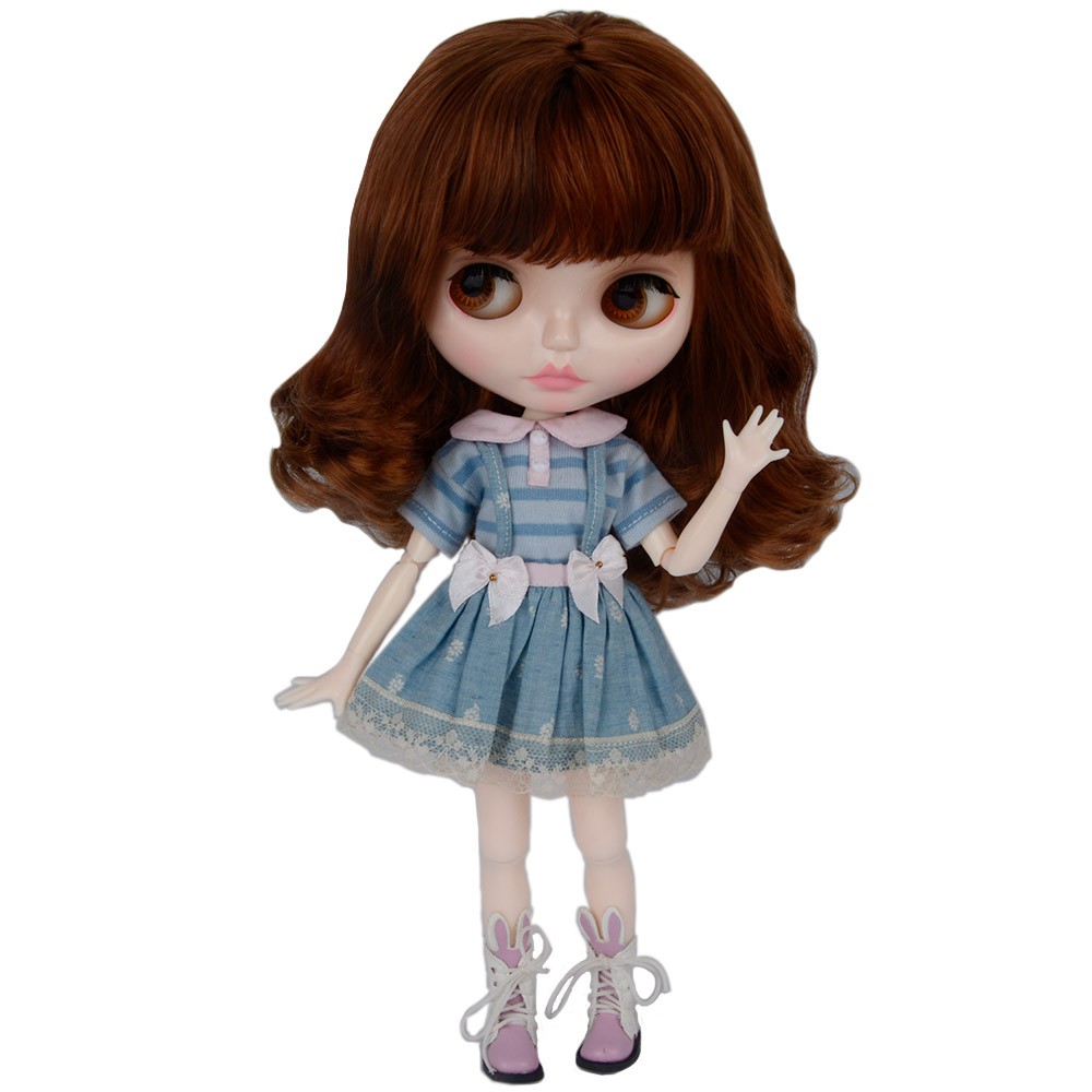 [Mã TOYDEC hoàn 20K xu đơn 50K] Blythe Doll Model NBL Version Toy For Make Up Tóc ngắn