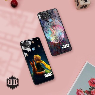 Ốp lưng kính cường lực Oppo A15 vũ trụ bao la