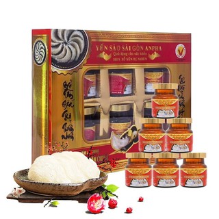 Nước Yến sào cao cấp Sài Gòn Anpha - lốc 6 hũ