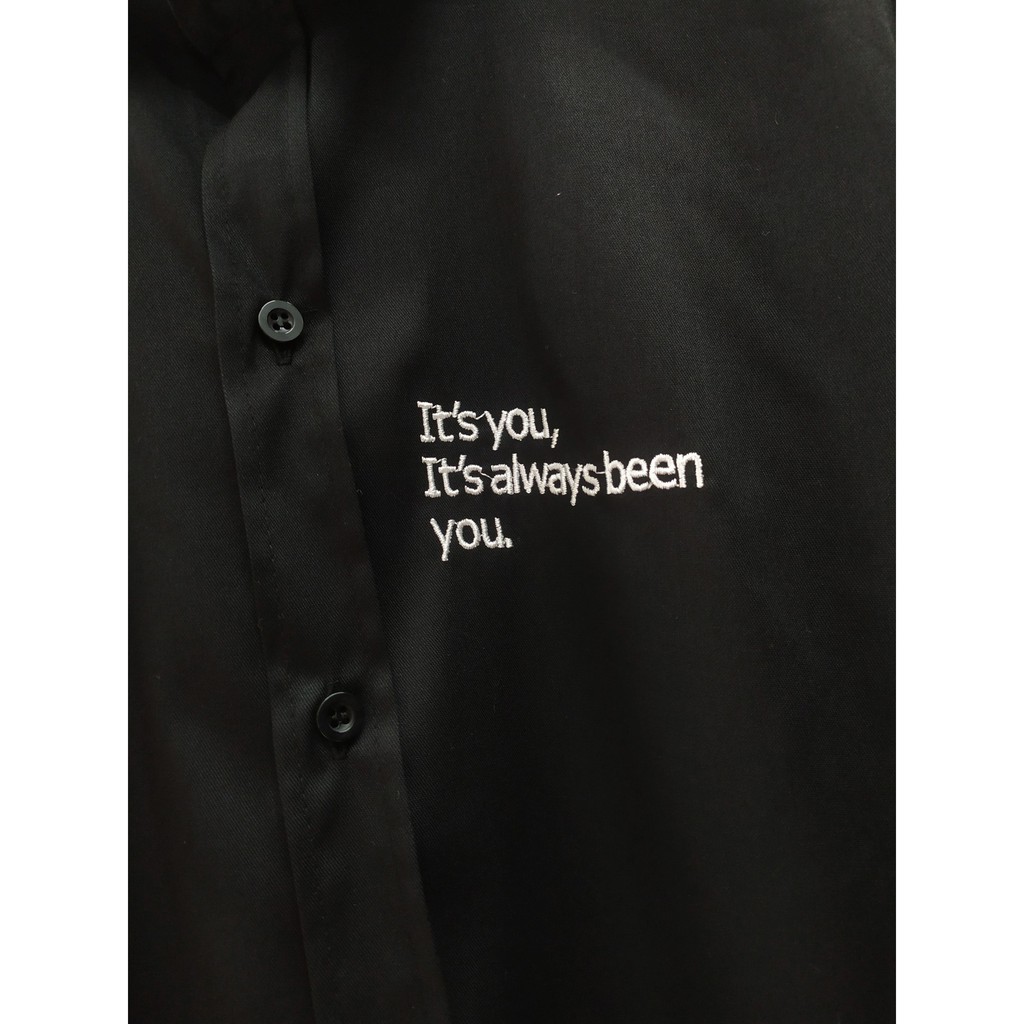 Áo sơ mi nam hàn quốc thêu It's you - Áo Flannel Nam | BigBuy360 - bigbuy360.vn