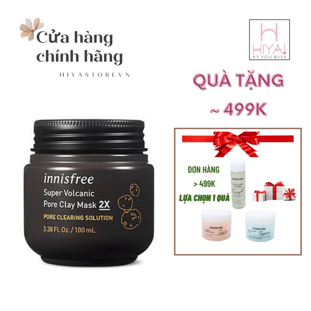 Mặt Nạ Đất Sét Innisfree Super Volcanic Pore Clay Mask 2X 100ml