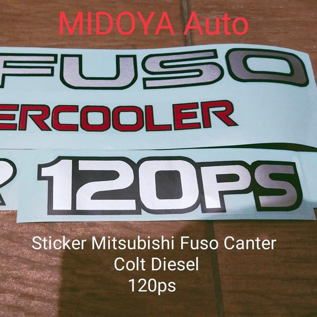 Bộ 120 Sticker Dán Thân Xe Mitsubishi Fuso Canter Colt Diesel / 125ps / 135ps Segera Diorder