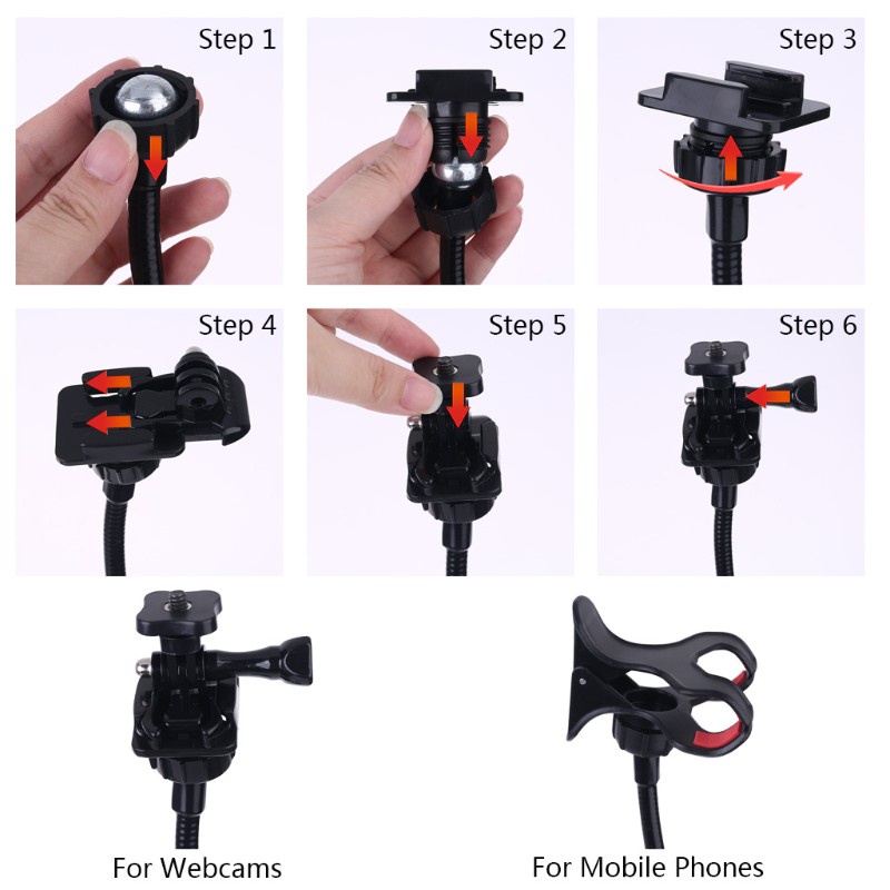 Kẹp Giữ Webcam Máy Tính Bảng Linh Hoạt Có Thể Điều Chỉnh Giá Đỡ | BigBuy360 - bigbuy360.vn