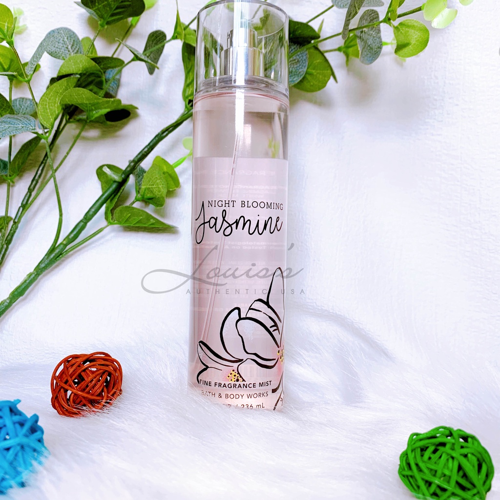 NIGHT BLOOMING JASMINE - Xịt thơm toàn thân Bath & Body Works Mỹ