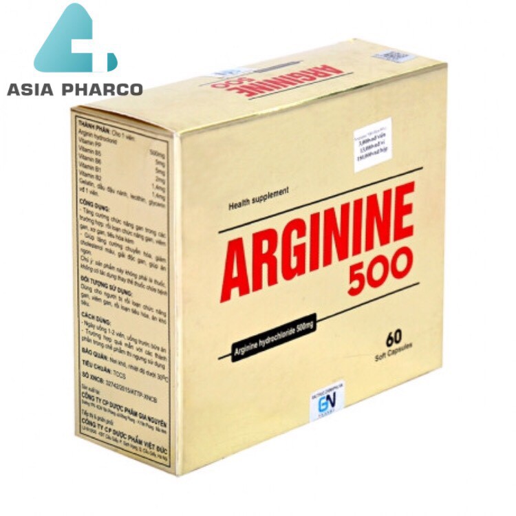 Viên Uống Bổ Gan Arginine 500 (60 Viên)