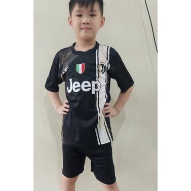 Bộ Quần Áo Bóng Đá Câu Lạc Bộ Juventus Cho Bé Size M-L 7-12 Tuổi