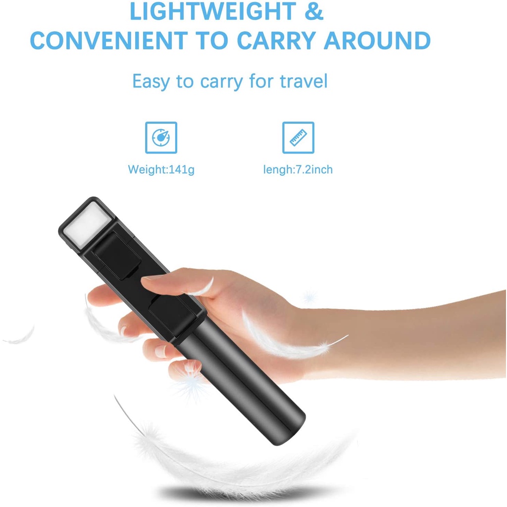 Gậy Tự Sướng 2021 Không Dây Có Đèn Và Điều Khiển Từ Xa Cho Iphone 12 / 11 / Xr / X / Pro Và Android | BigBuy360 - bigbuy360.vn