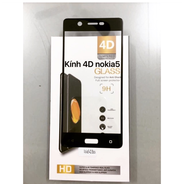 Kính 4D FULL MÀN NOKIA 5