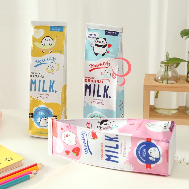 Túi đựng bút hình hộp sữa thiết kế sáng tạo đáng yêu