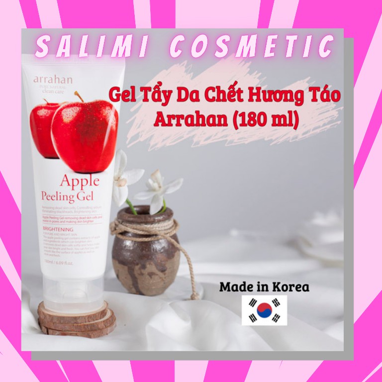 Gel Tẩy Tế Bào Chết Arrahan Hương Táo Apple Peeling Gel 180ml - HÀNG CHÍNH HÃNG