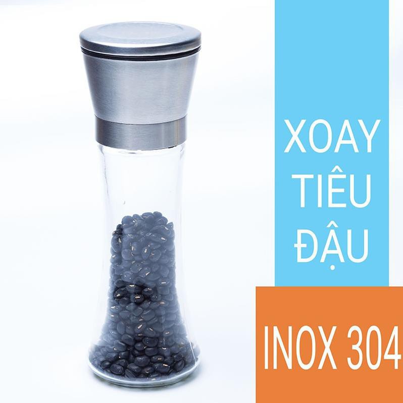 Lọ Dụng Cụ Xay Tiêu Đa Năng Bằng Inox Cao Cấp