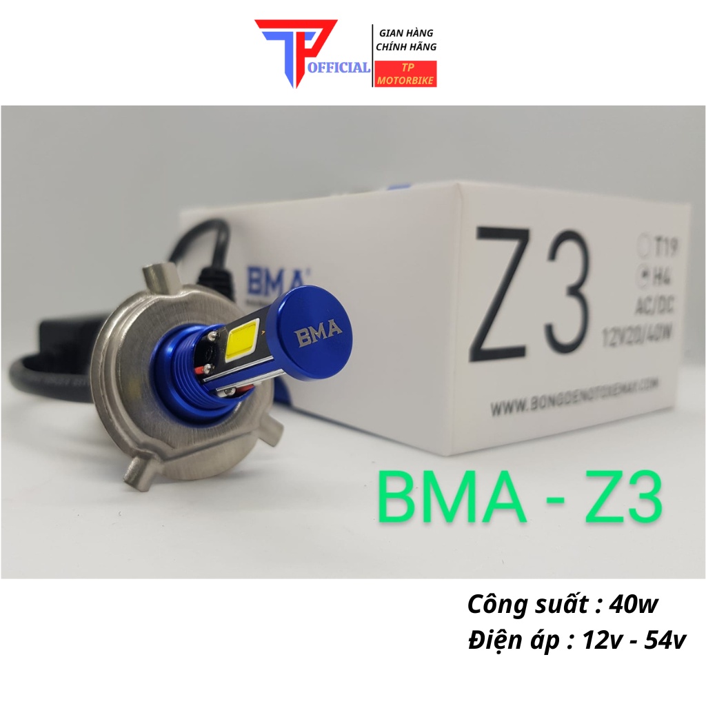 Đèn Pha Led Z3 BMA Công Suất 40w_TP Motorbike