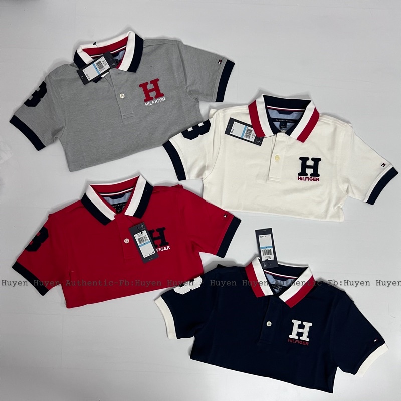 Áo Tommy matt polo  bé Trai