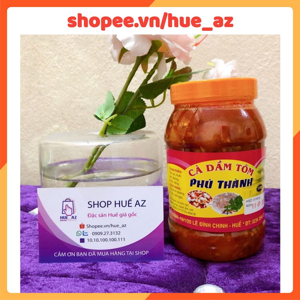 Cà Dầm Tôm  Phú Thành 500g 🎈 Đặc sản Huế 🎈