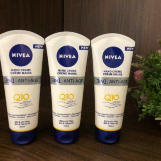 Hàng Đức Kem bôi tay dưỡng da chống nhăn, chống nẻ Nivea Q10
