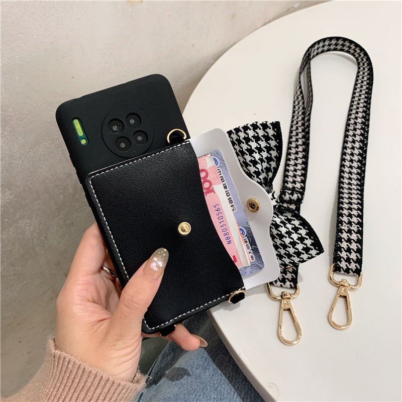 Ốp điện thoại dây buộc gắn ngăn thẻ cho iPhone 13 12 pro max 12 mini 11 6 6s 6plus 7plus 8+ x xs max xr 5 5s se 2020