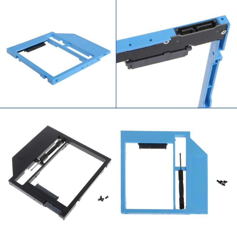 Hộp Đựng Ổ Cứng Ngoài 2 Sata Sang Sata 2.5 "Hdd Ssd 9.0mm Cho Laptop Cd Rom | BigBuy360 - bigbuy360.vn