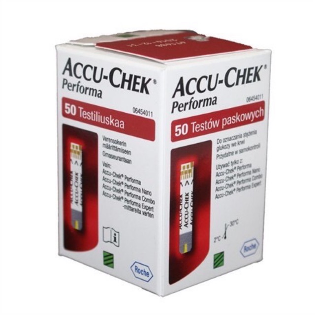 (GIAO NHANH 30 PHÚT) que thử đường huyết ACCU CHEK PERFORMA HÀNG CHÍNH HÃNG