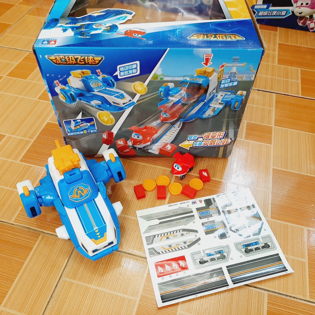 Mô hình tàu bay thế giới mini đồ chơi đội bay siêu đẳng super wings cho trẻ em