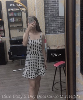 Đầm Body 2 Dây Đuôi Cá Có Mút Ngực - TK03