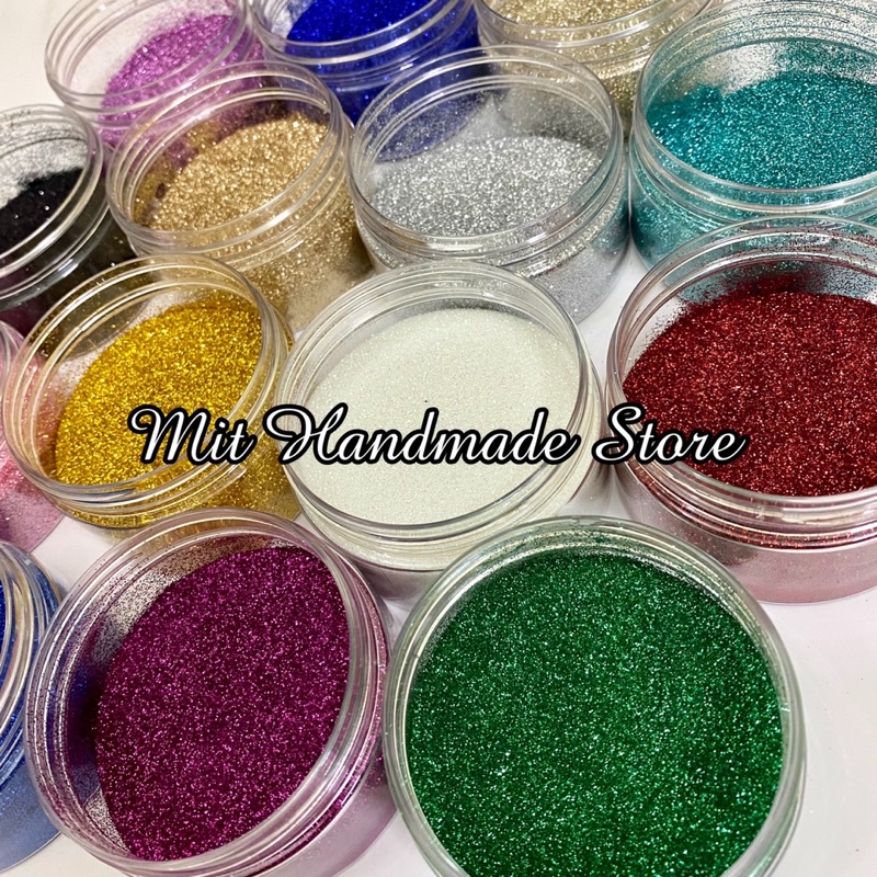 Hũ kim tuyến bột mịn nhiều màu siêu đẹp - Trang trí nail, resin KT701