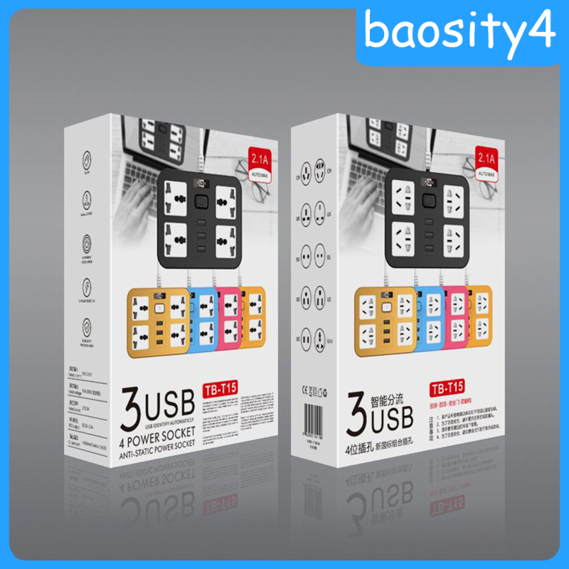 Ổ Cắm Điện 3 Cổng Usb 1.8m Tiện Dụng | BigBuy360 - bigbuy360.vn