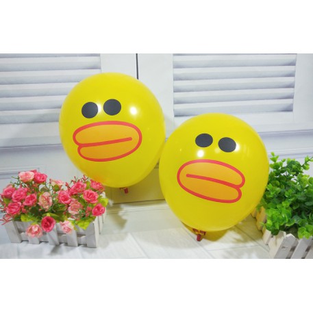 Set Bóng Bay Trang Trí Sinh Nhật Hình Thỏ Cony Gấu Brown Vịt Vàng Có Kèm Bơm Hơi - Dumi Shop