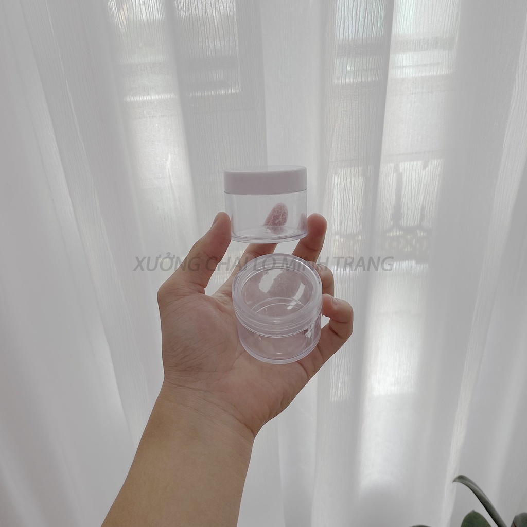Hủ Nhựa Chiết Mỹ Phẩm Thân Trong Có Lót 50g