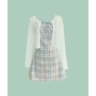 Áo cardigan tay dài ren lưới mỏng xuyên thấu Dalla Saigon