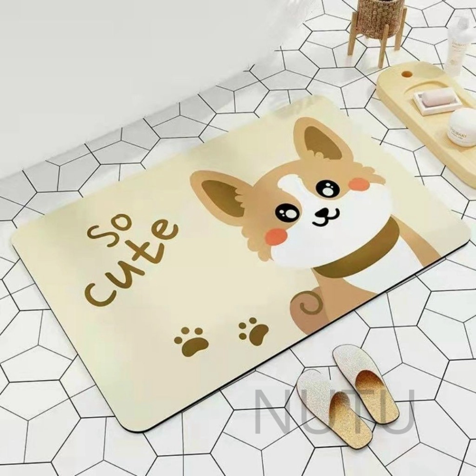 Thảm Lau Chân Silicon Hình Thú - thảm lau chân silicon kute - Kanta store