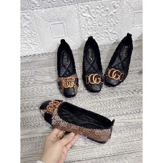 ] Giày búp bê viền CG chất vải đẹp êm chân B002