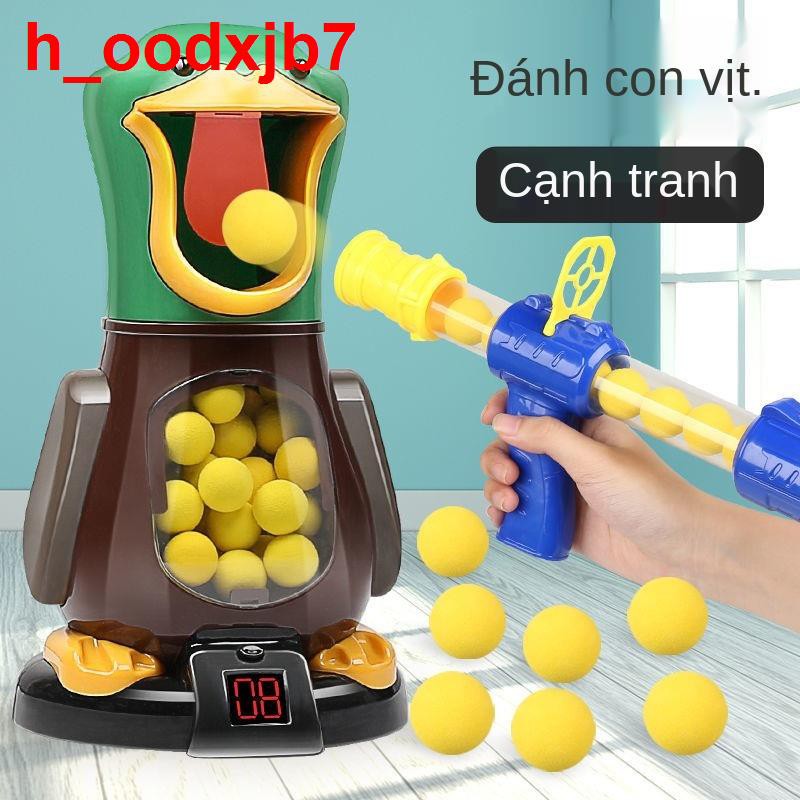 Hit me duck shooting baby ball đạn mềm súng đồ chơi cho bé trai 7-9 tuổi câu đố 6 tay nắm lấy có thể phóng năm con