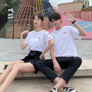 Áo cặp đôi nam nữ trái tim chất đẹp, áo thun cotton hàng đẹp