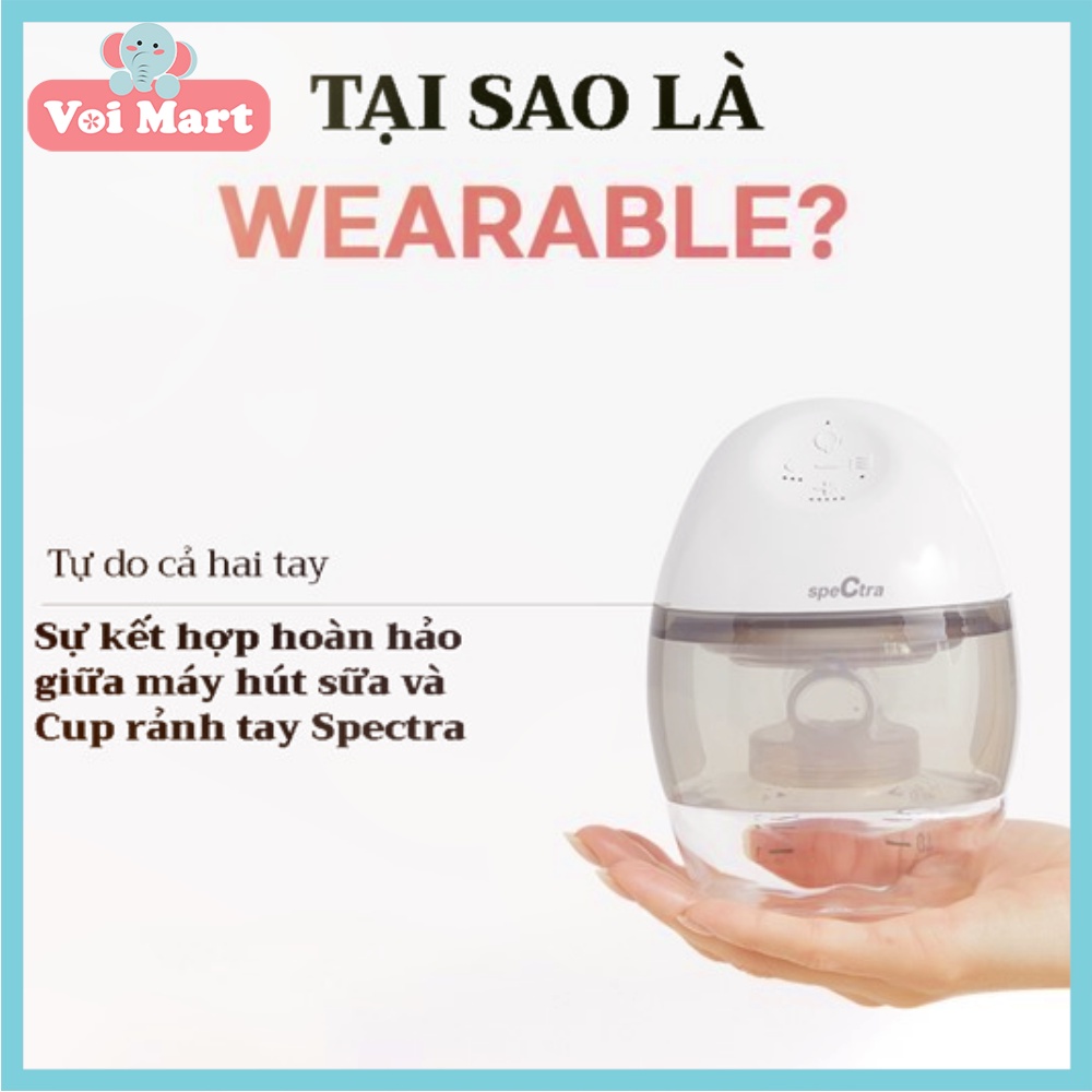 Máy Hút Sữa Điện Rảnh Tay Không Dây Spectra Wearable Bảo Hành Chính Hãng 24 Tháng