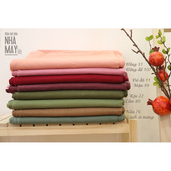 Vải linen bột khổ 1m4