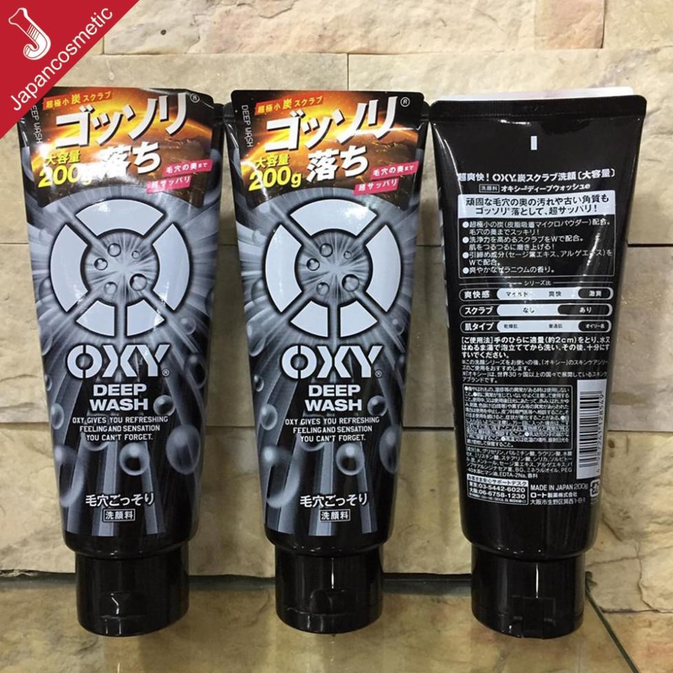 Sữa rửa mặt Oxy Deep Wash cho nam Nhật Bản 130g