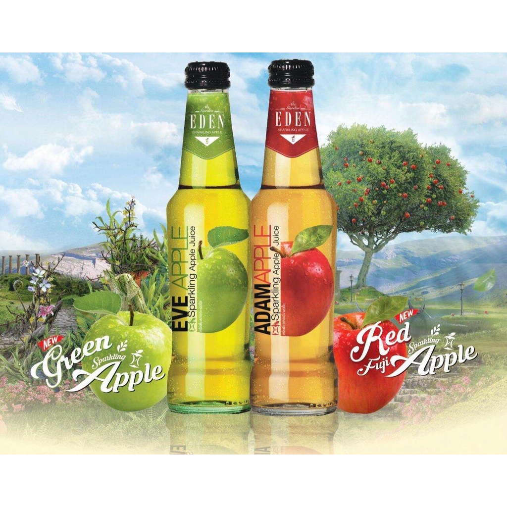 Nước Táo Ép Có Ga The Garden Eden Vietnam Nhập Khầu Thailand