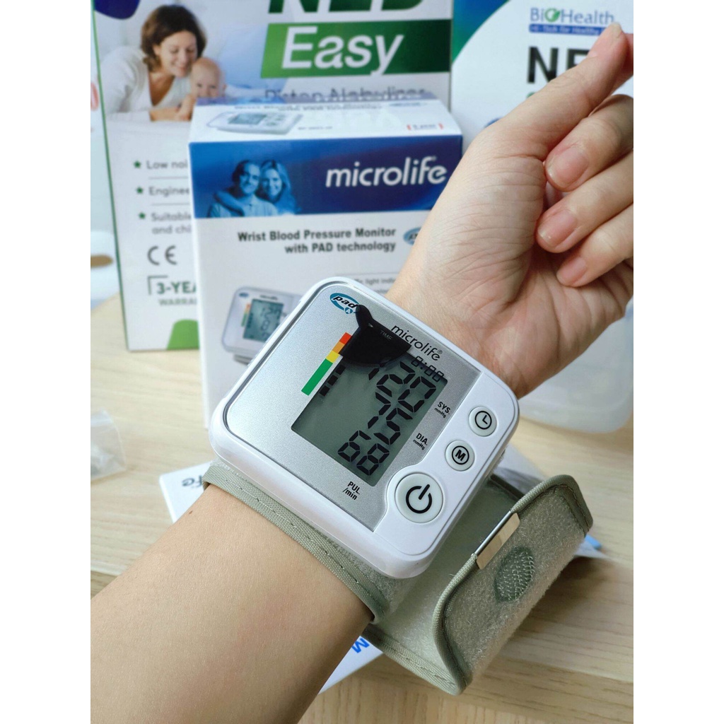 Máy đo huyết áp cổ tay tự động microlife 3NV1-3E